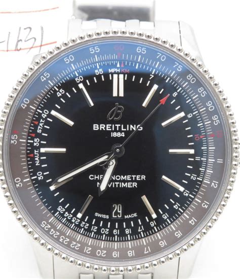 breitling navitimer braun steel|breitling navitimer 1 41mm v7f.